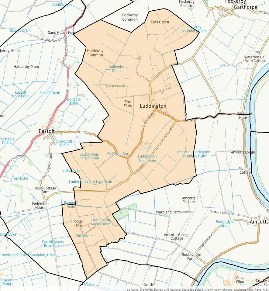 Image of the map of the Parish